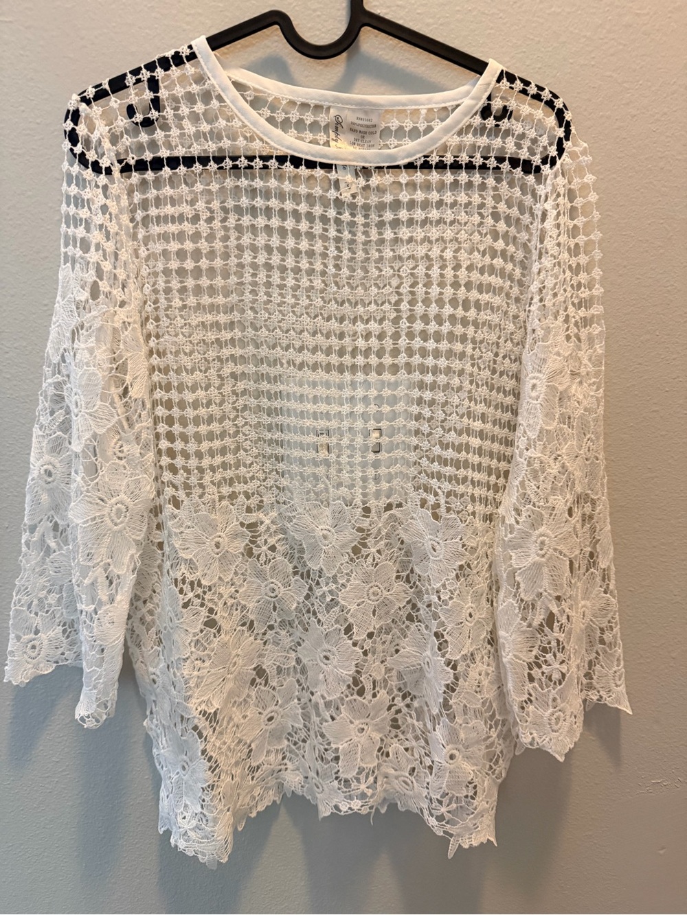 Simply Irresistible White Crochet Floral Lace Top
